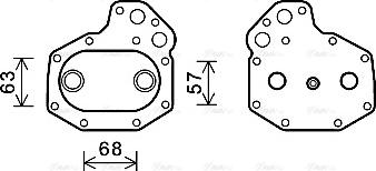 Ava Quality Cooling ME3290 - Eļļas radiators, Motoreļļa ps1.lv