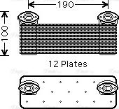 Ava Quality Cooling ME3214 - Eļļas radiators, Motoreļļa ps1.lv