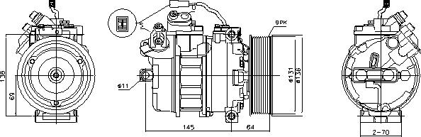 Ava Quality Cooling MEAK357 - Kompresors, Gaisa kond. sistēma ps1.lv