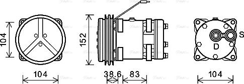 Ava Quality Cooling MFAK030 - Kompresors, Gaisa kond. sistēma ps1.lv