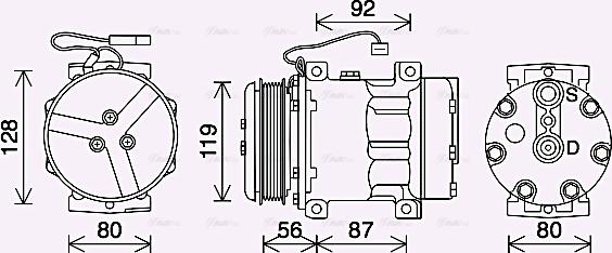 Ava Quality Cooling MFK053 - Kompresors, Gaisa kond. sistēma ps1.lv