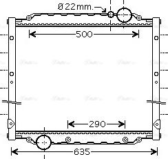 Ava Quality Cooling MN 2045 - Radiators, Motora dzesēšanas sistēma ps1.lv