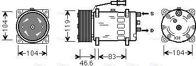 Ava Quality Cooling MNAK061 - Kompresors, Gaisa kond. sistēma ps1.lv