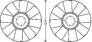 Ava Quality Cooling MNB084 - Ventilators, Motora dzesēšanas sistēma ps1.lv