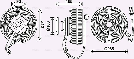 Ava Quality Cooling MNC094 - Sajūgs, Radiatora ventilators ps1.lv