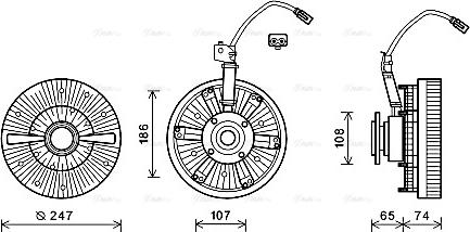 Ava Quality Cooling MNC070 - Sajūgs, Radiatora ventilators ps1.lv