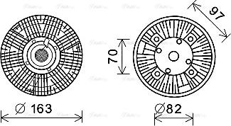 Ava Quality Cooling MNC073 - Sajūgs, Radiatora ventilators ps1.lv