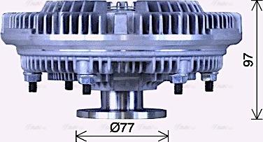 Ava Quality Cooling MNC114 - Sajūgs, Radiatora ventilators ps1.lv