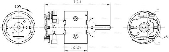 Ava Quality Cooling MS8783 - Salona ventilators ps1.lv