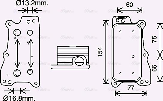 Ava Quality Cooling MS3688 - Eļļas radiators, Motoreļļa ps1.lv