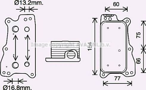 Ava Quality Cooling MS3687 - Eļļas radiators, Motoreļļa ps1.lv