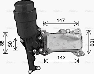 Ava Quality Cooling MS3741H - Eļļas radiators, Motoreļļa ps1.lv