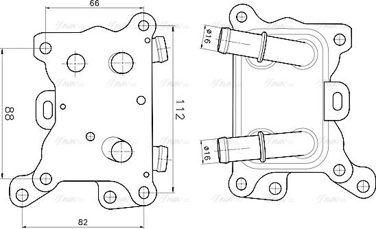 Ava Quality Cooling MS3787 - Eļļas radiators, Motoreļļa ps1.lv