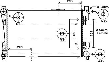 Ava Quality Cooling MS2589 - Radiators, Motora dzesēšanas sistēma ps1.lv