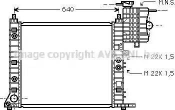 Ava Quality Cooling MS 2243 - Radiators, Motora dzesēšanas sistēma ps1.lv