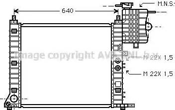 Ava Quality Cooling MS2218 - Radiators, Motora dzesēšanas sistēma ps1.lv