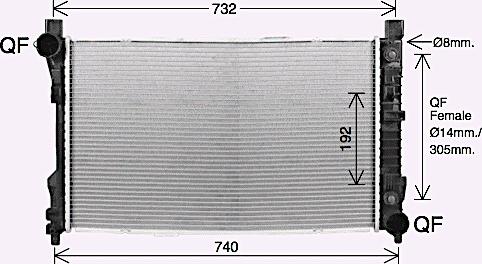 Ava Quality Cooling MS2727 - Radiators, Motora dzesēšanas sistēma ps1.lv