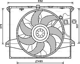 Ava Quality Cooling MS7671 - Ventilators, Motora dzesēšanas sistēma ps1.lv