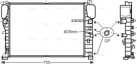 Ava Quality Cooling MSA2459 - Radiators, Motora dzesēšanas sistēma ps1.lv