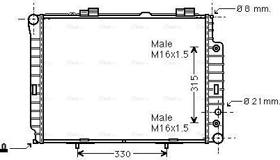 Ava Quality Cooling MSA2189 - Radiators, Motora dzesēšanas sistēma ps1.lv