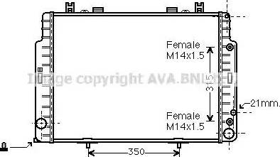 Ava Quality Cooling MSA2129 - Radiators, Motora dzesēšanas sistēma ps1.lv