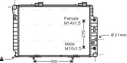 Ava Quality Cooling MSA2174 - Radiators, Motora dzesēšanas sistēma ps1.lv