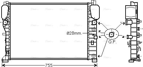 Ava Quality Cooling MSA2394 - Radiators, Motora dzesēšanas sistēma ps1.lv