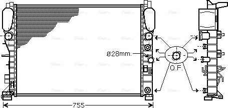 Ava Quality Cooling MSA2341 - Radiators, Motora dzesēšanas sistēma ps1.lv