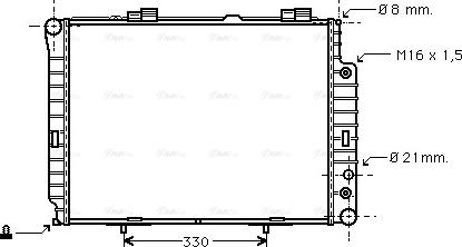 Ava Quality Cooling MSA2214 - Radiators, Motora dzesēšanas sistēma ps1.lv