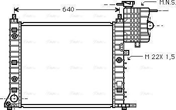 Ava Quality Cooling MSA2216 - Radiators, Motora dzesēšanas sistēma ps1.lv