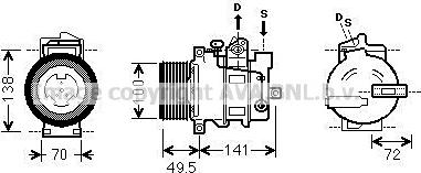 Ava Quality Cooling MSAK476 - Kompresors, Gaisa kond. sistēma ps1.lv