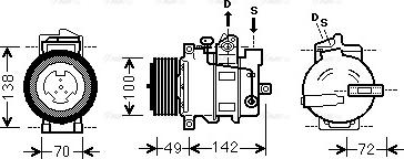 Ava Quality Cooling MSAK566 - Kompresors, Gaisa kond. sistēma ps1.lv