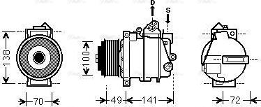 Ava Quality Cooling MSAK560 - Kompresors, Gaisa kond. sistēma ps1.lv