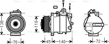 Ava Quality Cooling MSAK568 - Kompresors, Gaisa kond. sistēma ps1.lv