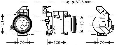 Ava Quality Cooling MSAK425 - Kompresors, Gaisa kond. sistēma ps1.lv