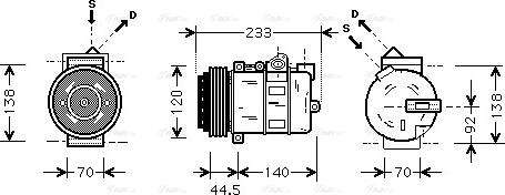 Ava Quality Cooling MSAK277 - Kompresors, Gaisa kond. sistēma ps1.lv
