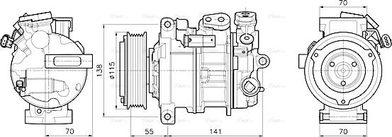 Ava Quality Cooling MSAK786 - Kompresors, Gaisa kond. sistēma ps1.lv