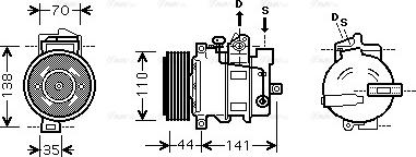 Ava Quality Cooling MS K401 - Kompresors, Gaisa kond. sistēma ps1.lv