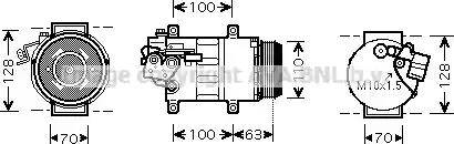 Ava Quality Cooling MS K434 - Kompresors, Gaisa kond. sistēma ps1.lv