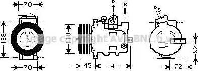 Ava Quality Cooling MS K433 - Kompresors, Gaisa kond. sistēma ps1.lv