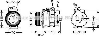 Ava Quality Cooling MS K427 - Kompresors, Gaisa kond. sistēma ps1.lv