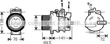 Ava Quality Cooling MS K476 - Kompresors, Gaisa kond. sistēma ps1.lv