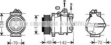 Ava Quality Cooling MSK567 - Kompresors, Gaisa kond. sistēma ps1.lv