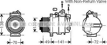 Ava Quality Cooling MSK584 - Kompresors, Gaisa kond. sistēma ps1.lv