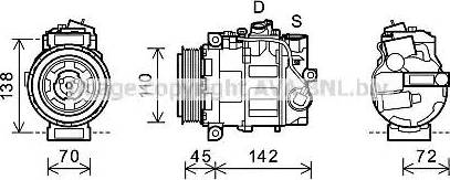 Ava Quality Cooling MSK585 - Kompresors, Gaisa kond. sistēma ps1.lv