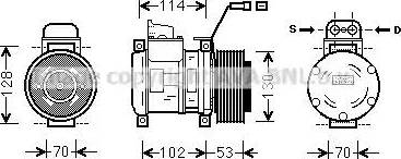 Ava Quality Cooling MSK583 - Kompresors, Gaisa kond. sistēma ps1.lv