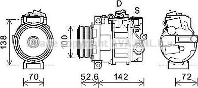 Ava Quality Cooling MSK639 - Kompresors, Gaisa kond. sistēma ps1.lv