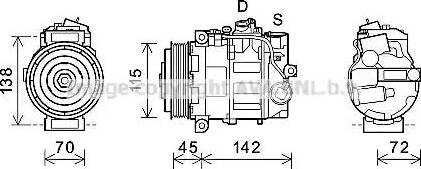 Ava Quality Cooling MSK635 - Kompresors, Gaisa kond. sistēma ps1.lv