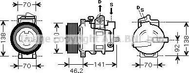 Ava Quality Cooling MSK091 - Kompresors, Gaisa kond. sistēma ps1.lv