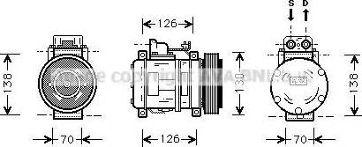 Ava Quality Cooling MS K054 - Kompresors, Gaisa kond. sistēma ps1.lv